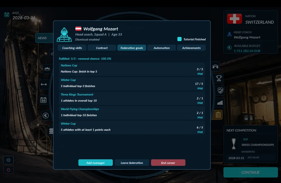 Your federation. Your objectives.